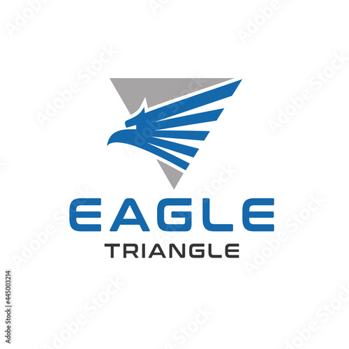 eagle logo inside triangle