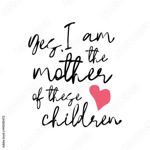Best Mum Ever - hand drawn lettering phrase isolated on the white background. illustration for banners, greeting card, poster design