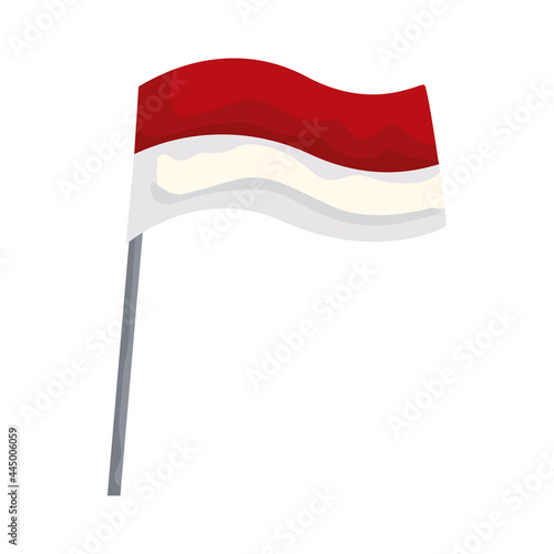 indonesia flag waving