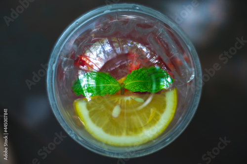 top view engle of red itali...