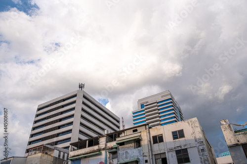 buildings and sky on cloudy day