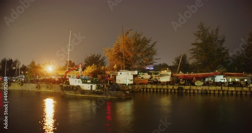 Time lapse in the Town of Miri, East Malaysia photo