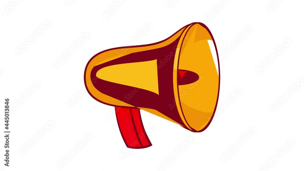 Mouthpiece icon animation cartoon best object isolated on white background