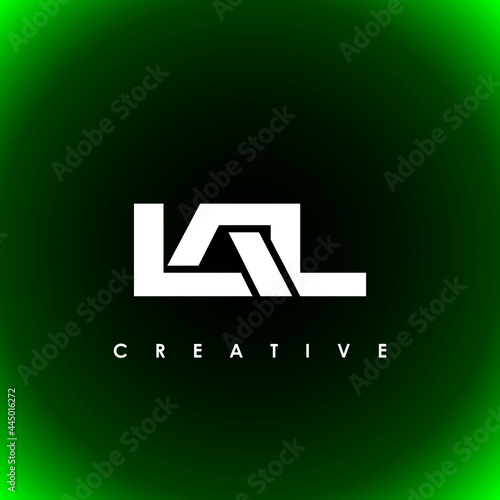 LAL Letter Initial Logo Design Template Vector Illustration photo