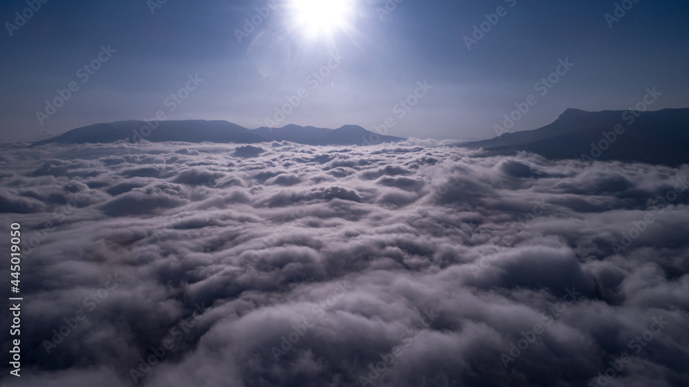 Fototapeta premium Mountain Biosphere Reserve at sunrise