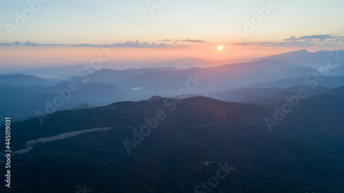 Mountain Biosphere Reserve at sunrise © axills