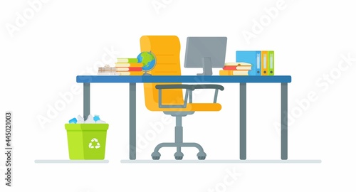 Vector illustration of online learning. 