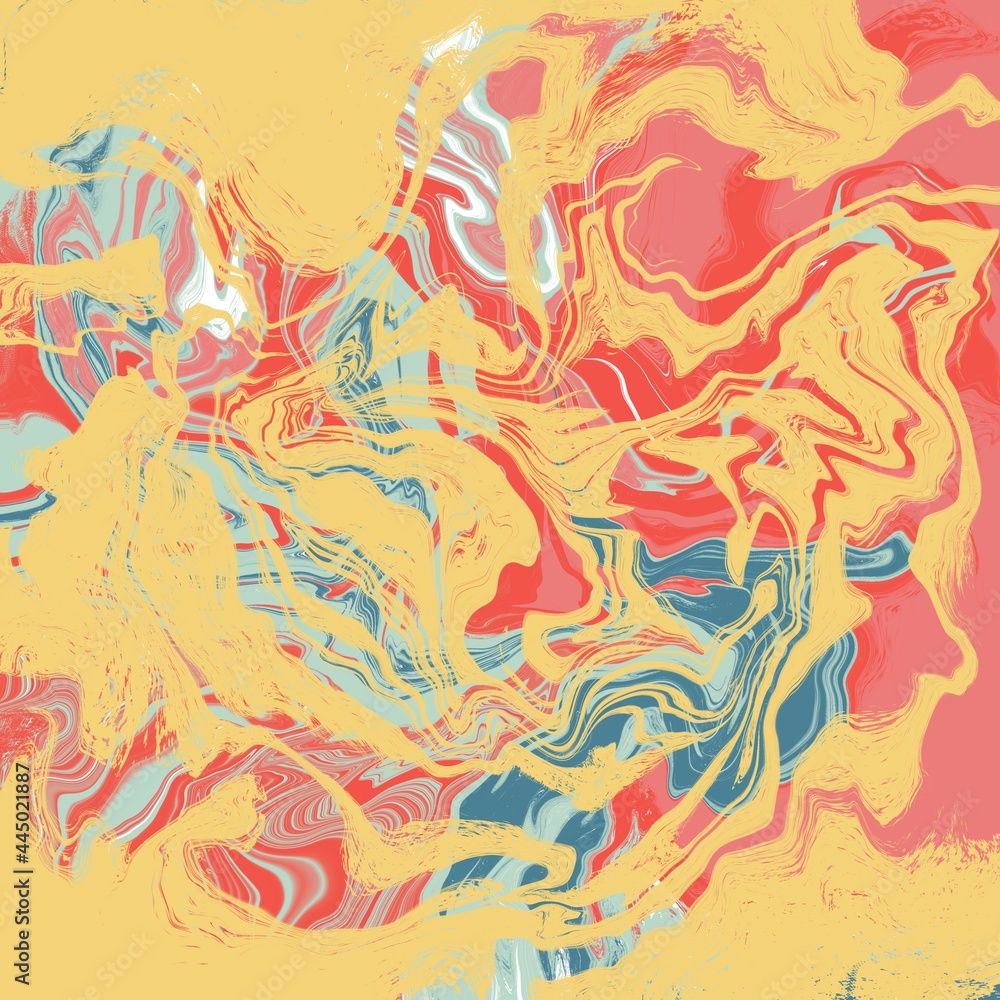 Abstrakte Bild mit fliesende Effekt im gelb, rosa und blau. Perfekt für Hintergrund von Webseiten und design Elemente. Trendy Farben. Abstrakte Bild mit fliesende Effekt im gelb, rosa und blau. Perfekt für Hintergrund von Webseiten und design Elemente. Trendy Farben.