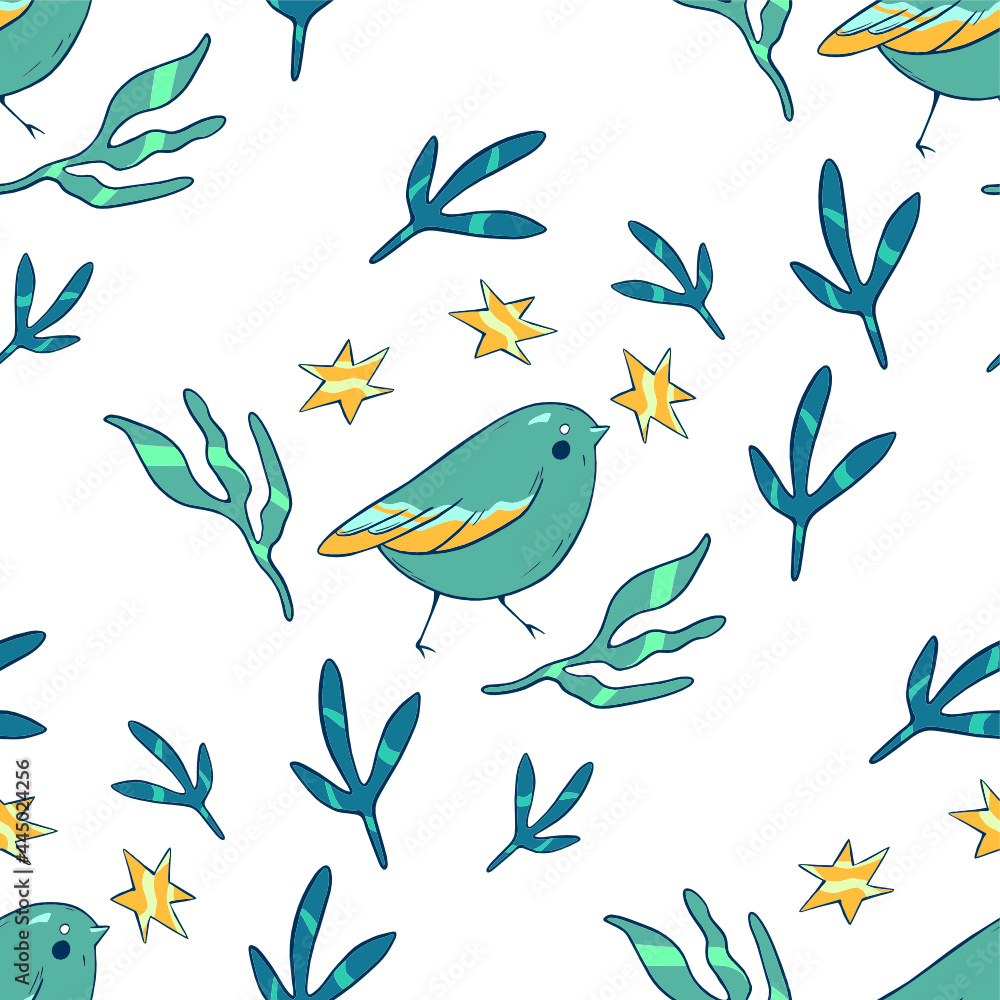 seamless pattern with birds seamless pattern with birds