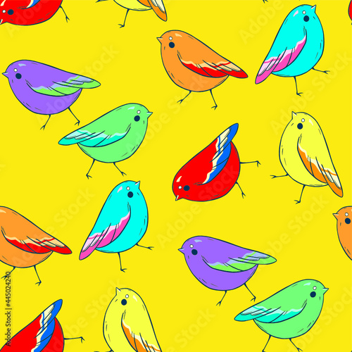 seamless pattern with birds