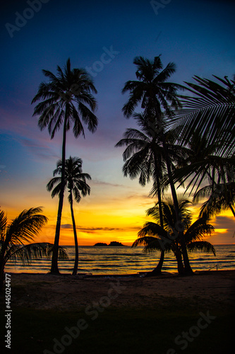 Klong Prao Beach during Sunset in koh Chang  Trat  Thailand