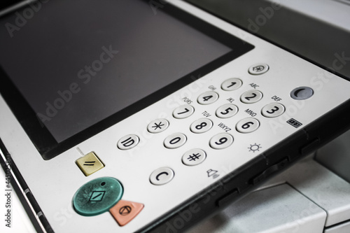 Printer interface panel