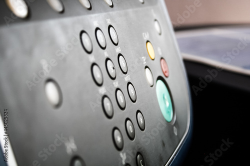 Printer interface panel