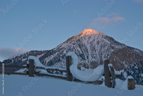 Alpenglow Crested Butte Mtn. photo