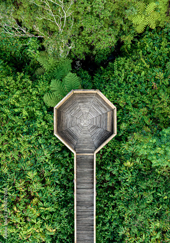 Aerial view of viewpoint Takamaka's, Reunion Island photo