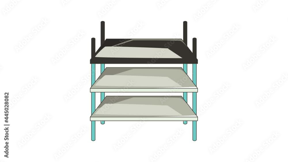 Industrial shelving icon animation cartoon best object isolated on white background Industrial shelving icon animation cartoon best object isolated on white background