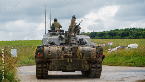 фотографія British army FV4034 Challenger 2 ii main battle tank on a military battle exerci