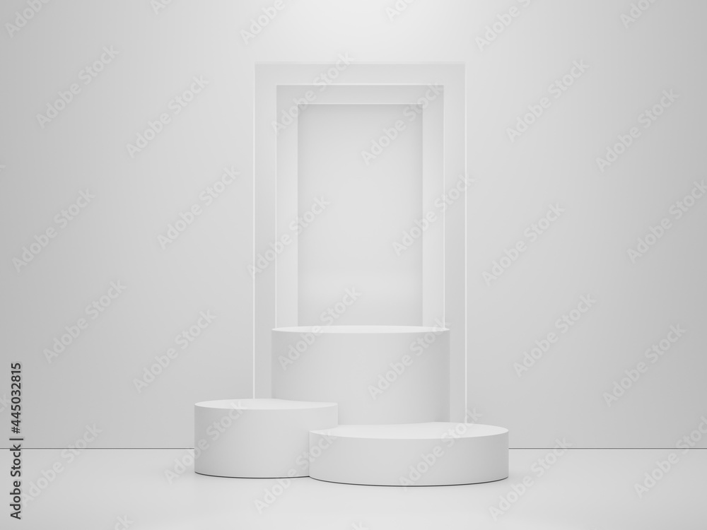 3d render of minimal display podium design for mock up and product presentation. Pedestal stage with white marble color scene. Trendy design for mock up and web banner. 3d render of minimal display podium design for mock up and product presentation. Pedestal stage with white marble color scene. Trendy design for mock up and web banner.