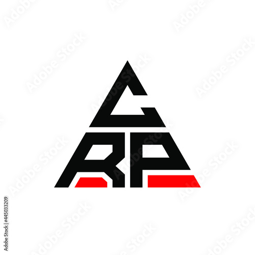 CRP triangle letter logo design with triangle shape. CRP triangle logo design monogram. CRP triangle vector logo template with red color. CRP triangular logo Simple, Elegant, and Luxurious Logo. CRP 
