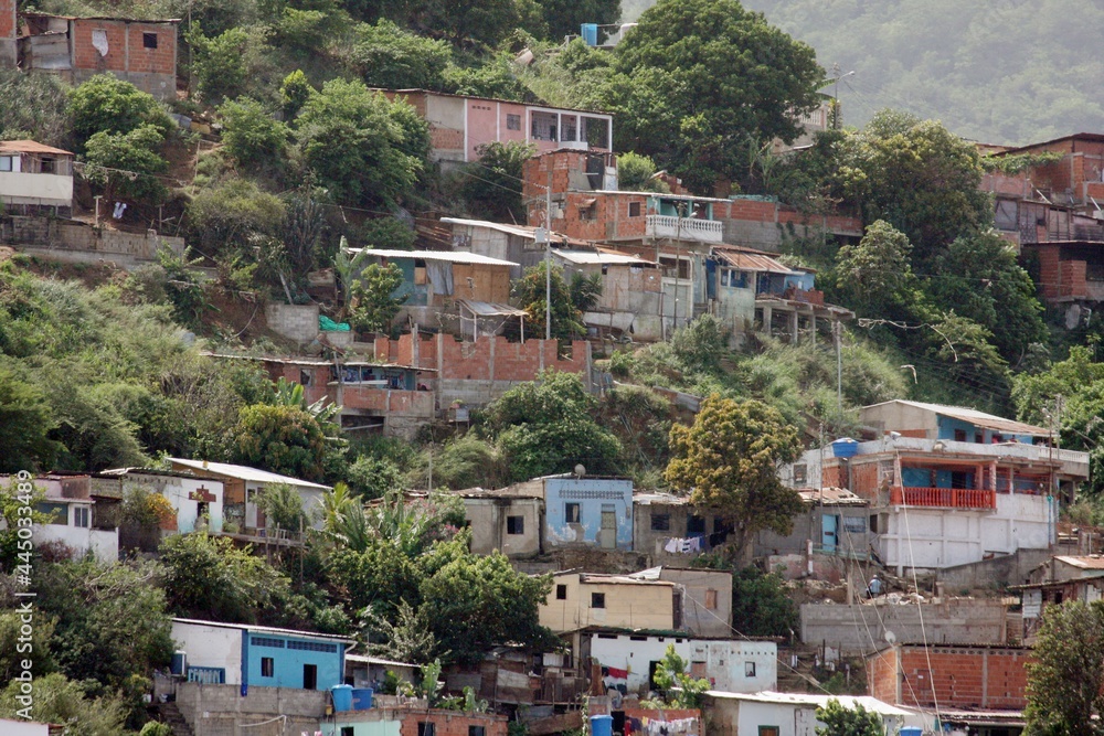 Favela in Caracas Venezuela