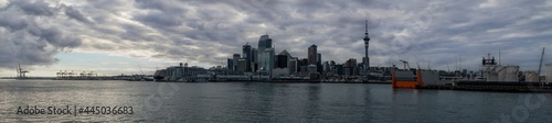 Panoramic view of the Auckland skyline from seaside © imagoDens