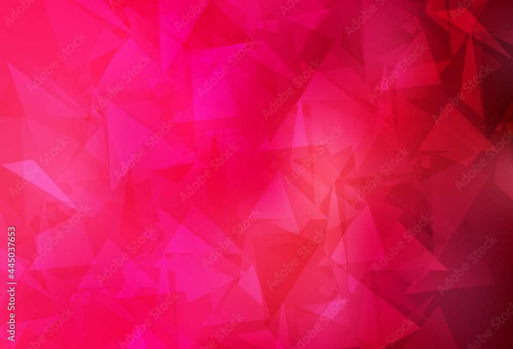 Light Red vector abstract polygonal template. Light Red vector abstract polygonal template.