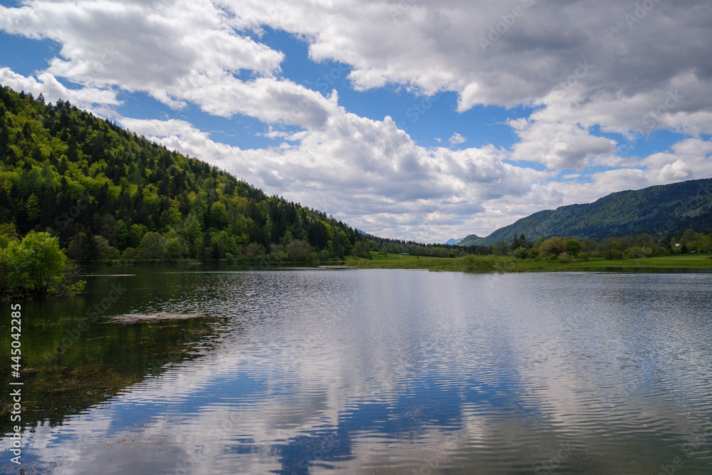 Intermittent lake Ledine in Slovenia near Kranjska gora