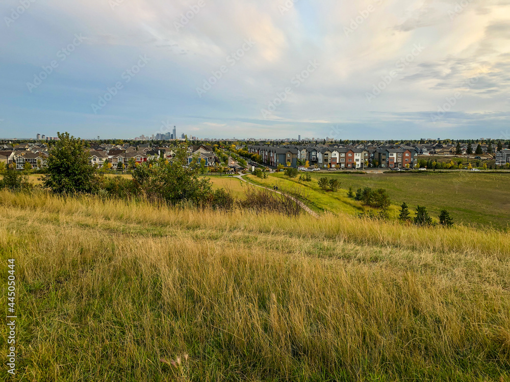Downtown Edmonton New Skyline from Griesbach Community