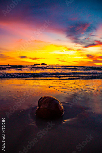 Klong Prao Beach during Sunset in koh Chang, Trat, Thailand