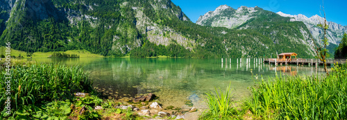 Fototapeta Naklejka Na Ścianę i Meble -  Königssee, Berchtesgaden, an einem sonnigen Sommertag