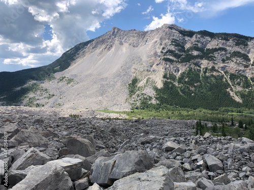 Bilde på lerret Frank Slide Trail in Crowsnest Area of Southern Alberta
