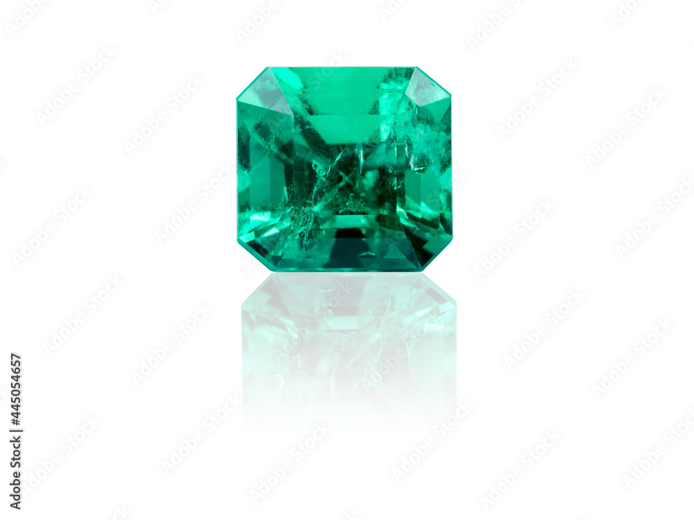 Emerald isolated on white background Emerald isolated on white background