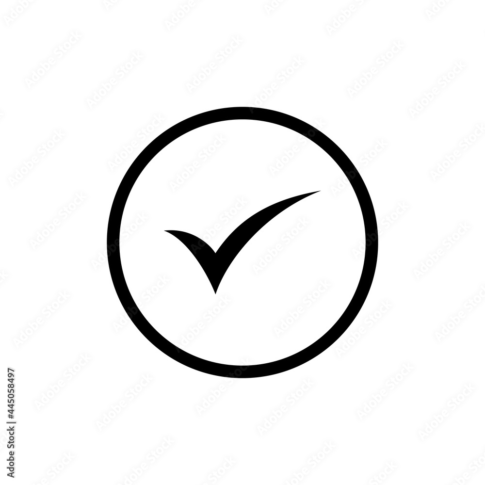 Check mark vector. Check mark icon. Tick mark symbol vector Check mark vector. Check mark icon. Tick mark symbol vector