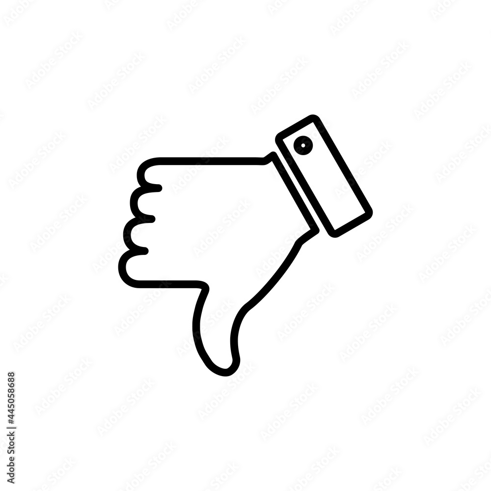 Dislike icon. Thumbs down sign and symbol. Hand dislike Dislike icon. Thumbs down sign and symbol. Hand dislike