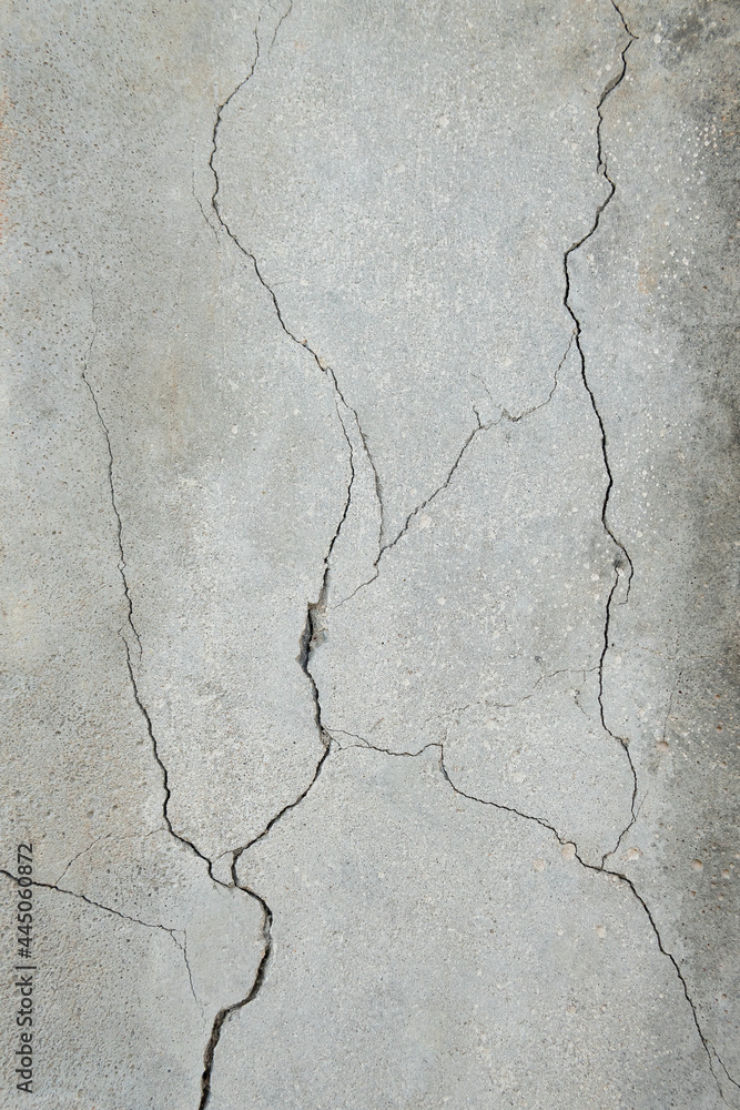 Obraz premium Cement wall cracks broken texture background