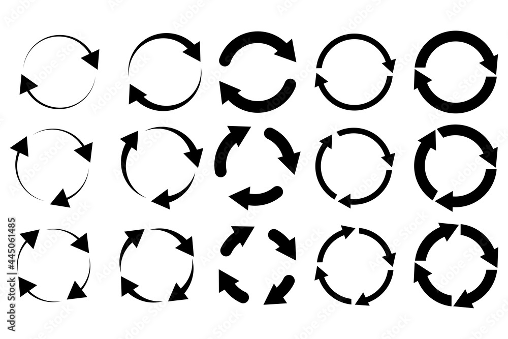 Cursor arrow icon set. Forward icon. Recycle icon set. Simple design. Vector illustration. Stock image. Cursor arrow icon set. Forward icon. Recycle icon set. Simple design. Vector illustration. Stock image.