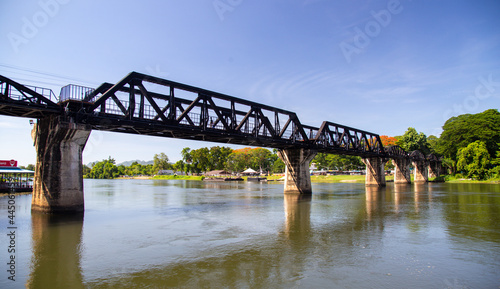 Bridge of the river kwai in Kanchanaburi, Thailand