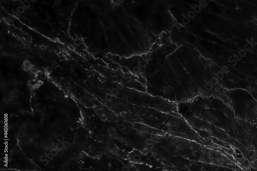 detailed of black marble in natural patterned for background and texture.