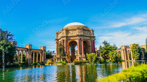 Beautiful shot of the Palace Of Fine Arts in San Francisco photo