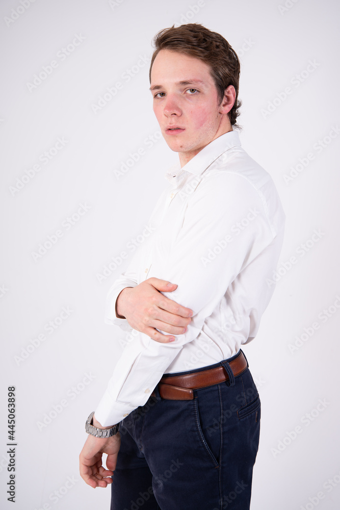 Attractive guy posing in the studio. Attractive guy posing in the studio.