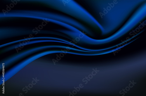 Abstract vector flying wave silk or satin fabric on white background for grand opening ceremony or other occasion