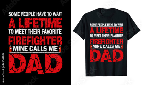 Firefighter Dada T-Shirt Design