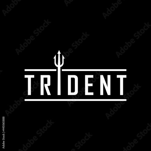 Trident vector logo design inspiration