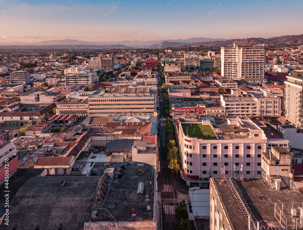 Obraz premium Aerial view of Guatemala City.