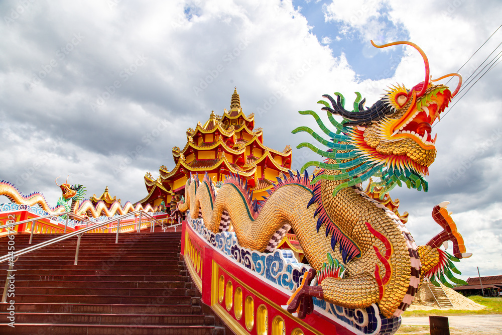Fototapeta premium Wat Petch Suwan chinese temple in Phetchaburi, Thailand