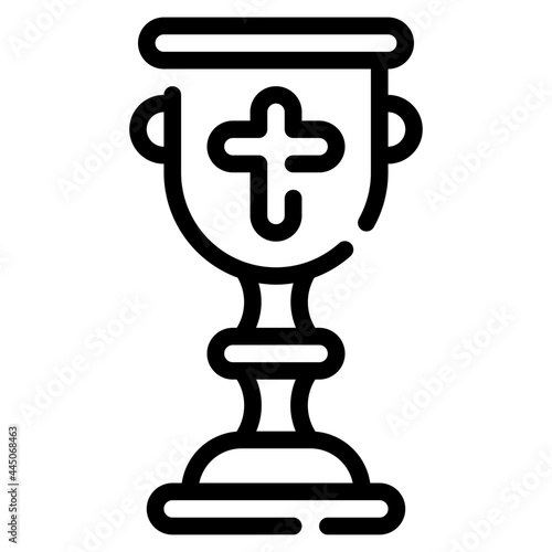 goblet line icon