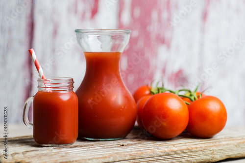 tomato juice in glass © kosoff