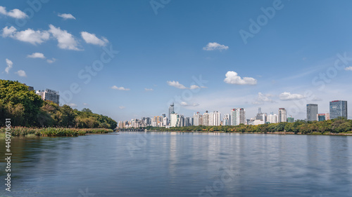 panorama of the river © wang