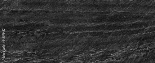 Panorama dark grey black slate background or texture.