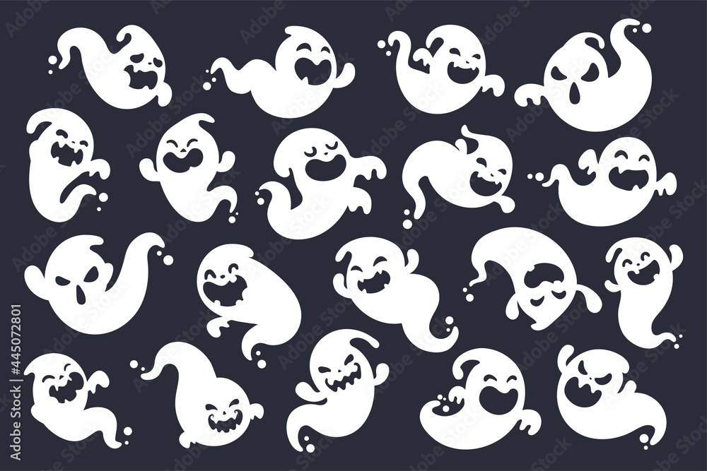 A cartoon white evil ghost that has fun haunting people on Halloween. A cartoon white evil ghost that has fun haunting people on Halloween.